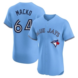 Adam Macko Men's Toronto Blue Jays Blue Elite Powder Alternate Jersey