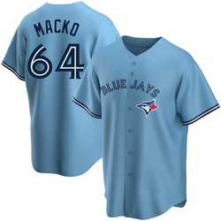 Adam Macko Men's Toronto Blue Jays Blue Replica Powder Alternate Jersey