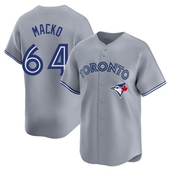 Adam Macko Men's Toronto Blue Jays Gray Limited Away Jersey