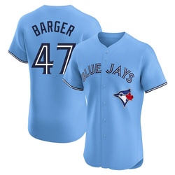 Addison Barger Men's Toronto Blue Jays Blue Elite Powder Alternate Jersey