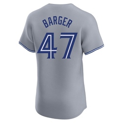 Addison Barger Men's Toronto Blue Jays Gray Elite Road Jersey