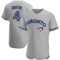 Alfredo Griffin Men's Toronto Blue Jays Gray Authentic Road Jersey