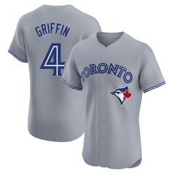 Alfredo Griffin Men's Toronto Blue Jays Gray Elite Road Jersey