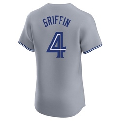 Alfredo Griffin Men's Toronto Blue Jays Gray Elite Road Jersey
