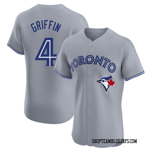 Alfredo Griffin Men's Toronto Blue Jays Gray Elite Road Jersey