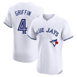 Alfredo Griffin Men's Toronto Blue Jays White Elite Home Jersey
