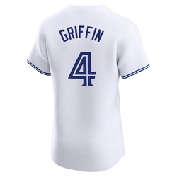 Alfredo Griffin Men's Toronto Blue Jays White Elite Home Jersey