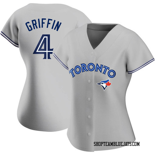 Alfredo Griffin Women's Toronto Blue Jays Gray Authentic Road Jersey