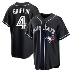 Alfredo Griffin Youth Toronto Blue Jays Black Replica Fashion Out Jersey