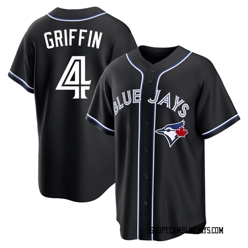 Alfredo Griffin Youth Toronto Blue Jays Black Replica Fashion Out Jersey