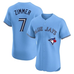 Bradley Zimmer Men's Toronto Blue Jays Blue Elite Powder Alternate Jersey