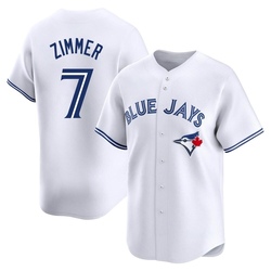 Bradley Zimmer Men's Toronto Blue Jays White Limited Home Jersey
