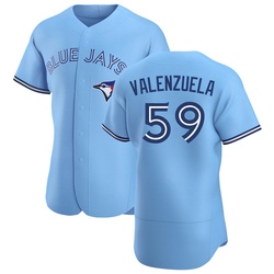 Brandon Valenzuela Men's Toronto Blue Jays Blue Authentic Powder Alternate Jersey
