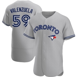 Brandon Valenzuela Men's Toronto Blue Jays Gray Authentic Road Jersey