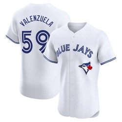 Brandon Valenzuela Men's Toronto Blue Jays White Elite Home Jersey