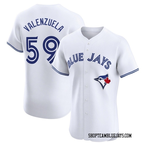 Brandon Valenzuela Men's Toronto Blue Jays White Elite Home Jersey