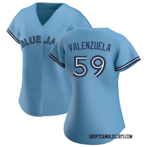 Brandon Valenzuela Women's Toronto Blue Jays Blue Authentic Jersey