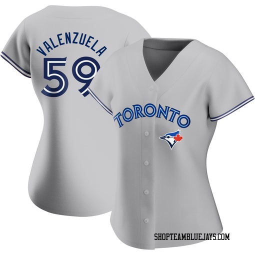 Brandon Valenzuela Women's Toronto Blue Jays Gray Authentic Road Jersey