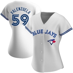 Brandon Valenzuela Women's Toronto Blue Jays White Authentic Home Jersey