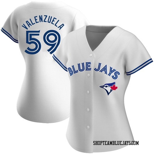 Brandon Valenzuela Women's Toronto Blue Jays White Authentic Home Jersey