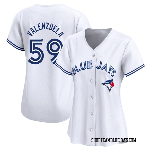 Brandon Valenzuela Women's Toronto Blue Jays White Limited Home Jersey