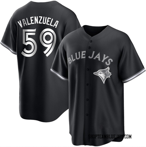 Brandon Valenzuela Youth Toronto Blue Jays White Replica Black/ Jersey