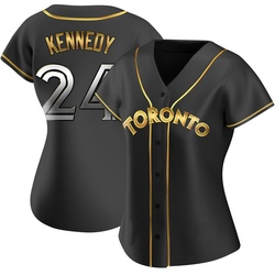 Buddy Kennedy Women's Toronto Blue Jays Black Golden Replica Alternate Jersey
