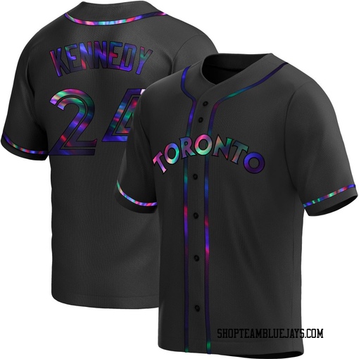 Buddy Kennedy Youth Toronto Blue Jays Black Holographic Replica Alternate Jersey