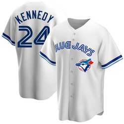 Buddy Kennedy Youth Toronto Blue Jays White Replica Home Cooperstown Collection Jersey