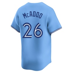 Charles McAdoo Men's Toronto Blue Jays Blue Limited Powder Alternate Jersey