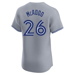 Charles McAdoo Men's Toronto Blue Jays Gray Elite Road Jersey