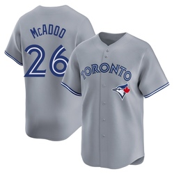 Charles McAdoo Men's Toronto Blue Jays Gray Limited Away Jersey
