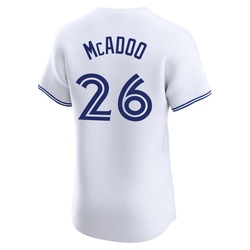 Charles McAdoo Men's Toronto Blue Jays White Elite Home Jersey