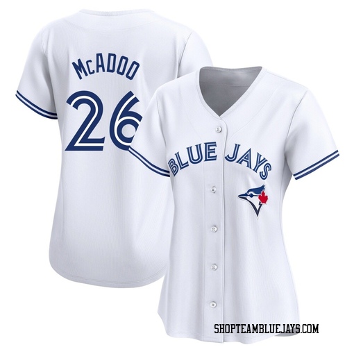 Charles McAdoo Women's Toronto Blue Jays White Limited Home Jersey