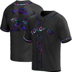 Charles McAdoo Youth Toronto Blue Jays Black Holographic Replica Alternate Jersey