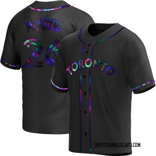 Charles McAdoo Youth Toronto Blue Jays Black Holographic Replica Alternate Jersey