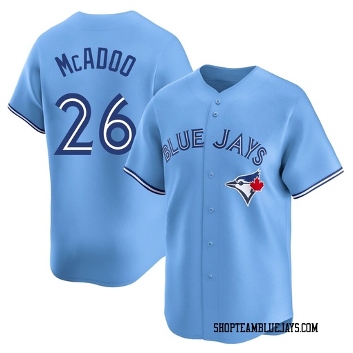 Charles McAdoo Youth Toronto Blue Jays Blue Limited Powder Alternate Jersey