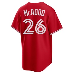 Charles McAdoo Youth Toronto Blue Jays Red Replica Canada Day Jersey