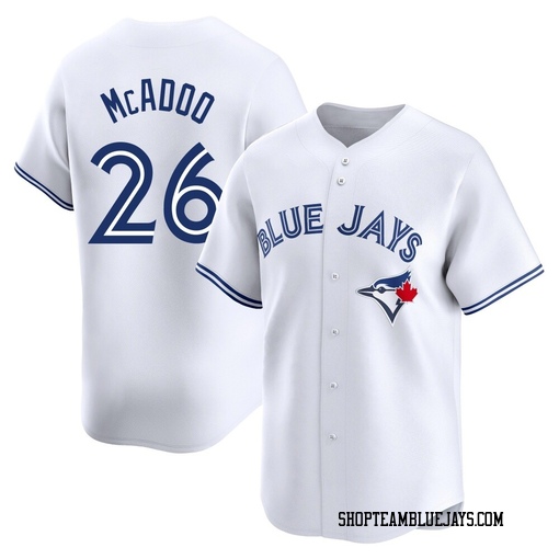 Charles McAdoo Youth Toronto Blue Jays White Limited Home Jersey