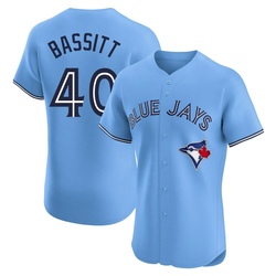 Chris Bassitt Men's Toronto Blue Jays Blue Elite Powder Alternate Jersey