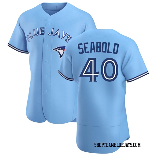 Connor Seabold Men's Toronto Blue Jays Blue Authentic Powder Alternate Jersey