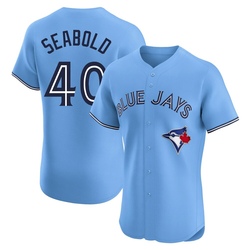 Connor Seabold Men's Toronto Blue Jays Blue Elite Powder Alternate Jersey