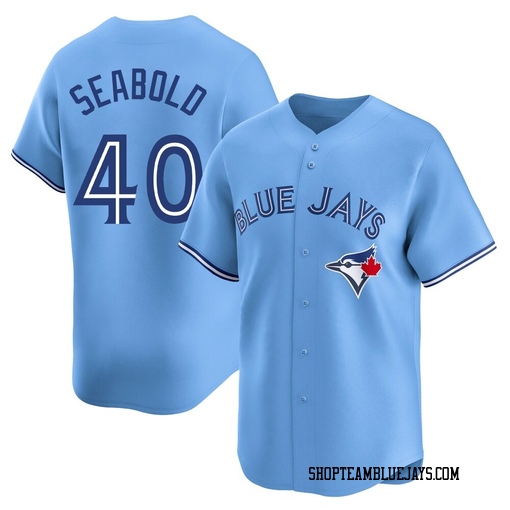 Connor Seabold Men's Toronto Blue Jays Blue Limited Powder Alternate Jersey