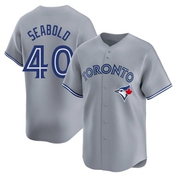Connor Seabold Men's Toronto Blue Jays Gray Limited Away Jersey