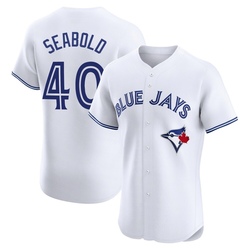 Connor Seabold Men's Toronto Blue Jays White Elite Home Jersey