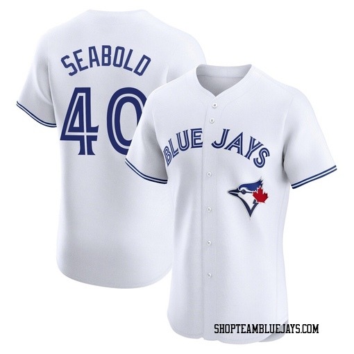 Connor Seabold Men's Toronto Blue Jays White Elite Home Jersey