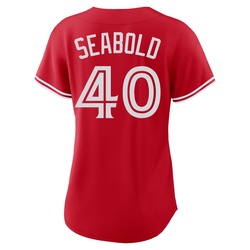 Connor Seabold Women's Toronto Blue Jays Red Replica Canada Day Jersey