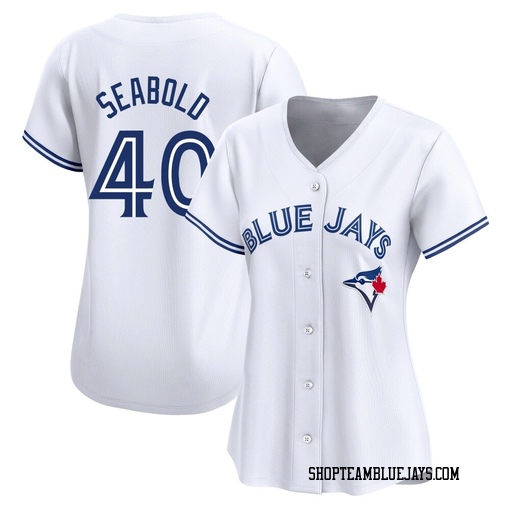 Connor Seabold Women's Toronto Blue Jays White Limited Home Jersey