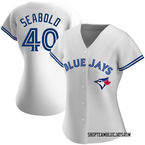 Connor Seabold Women's Toronto Blue Jays White Replica Home Jersey