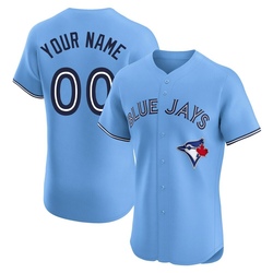 Custom Men's Toronto Blue Jays Blue Elite Powder Alternate Jersey